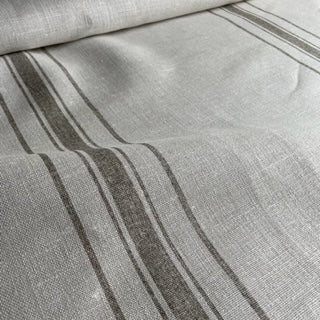 Peony & Sage Danish Stripe Linen  Tea on Grainsack - Offcut